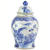 Handmade Porcelain China Ginger Jar