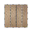 Paquet de tuiles de patio pour terrasse en bois et en plastique 22 WPC - 11,8 po