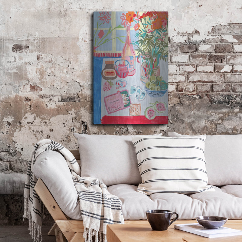 Art mural en métal luxueux «Saucy Secrets 3» par Melissa Wang, 24 po x 36 po, H 36 po x l 24 po