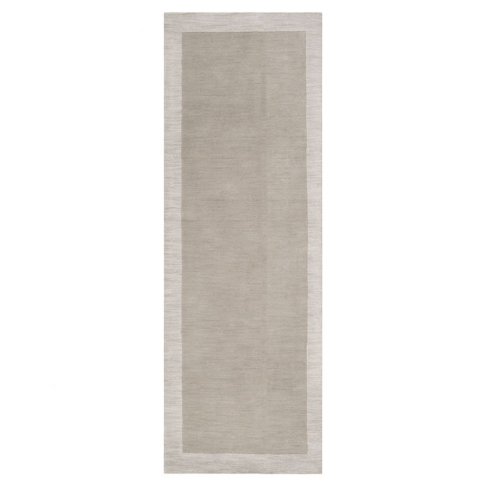 Tapis gris clair Madison, Tapis de couloir 2 pi 6 po x 8 pi
