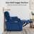 Zero Wall Power Loveseat Recliner, Reclining Loveseat Sofa with Adjustable Headrest-394667832