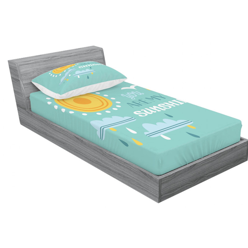 Microfiber Sheet Set, Twin Sheet Set with Fitted Sheet