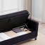 Banc rembourré moderne de 66 pouces avec coussins à double extrémité Grand compartiment de rangement intégré Revêtement en tissu de peau de mouton Pieds en grain de bois massif Banc multifonctionnel Repose-pieds Canapé-lit Banc de rangement adapté au salon-640498497
