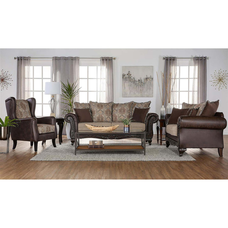 Fauteuil club à oreilles Brookridge