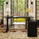 Lorentz Adjustable L-Shaped Metal Base Standing Desk