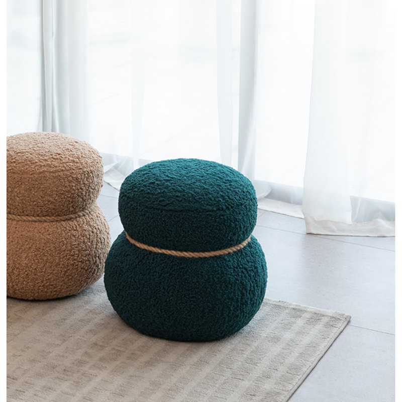 Tabouret bonhomme de neige WKJ1Y, largeur du corps du siège: 14,56 po, ventre rond, mignon et ludique, convient à tout espace