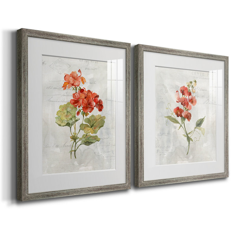 " Linen Geranium " 2 - Pieces
