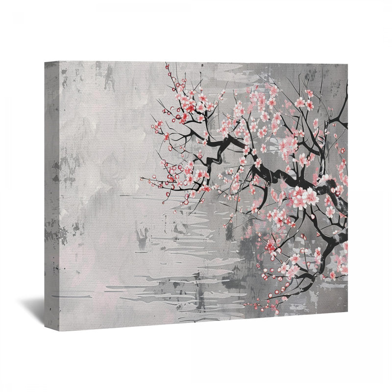Décoration sur toile Cherry Blossom - Floral, H 16 po x l 16 po
