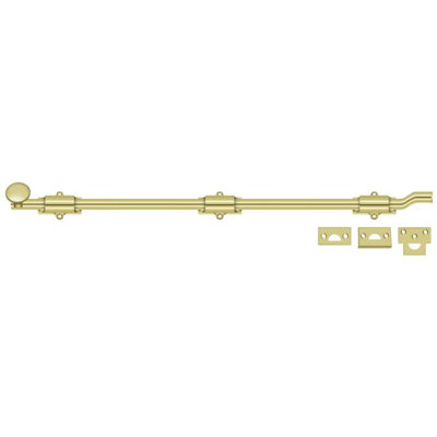 Boulon de surface de 26 po Deltana FPG263 avec décalage; robuste; finition laiton brillant