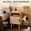 Table de chevet en rotin 22,83 po H
