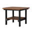 Table d'appoint carrée 21 po, noire-1678299163