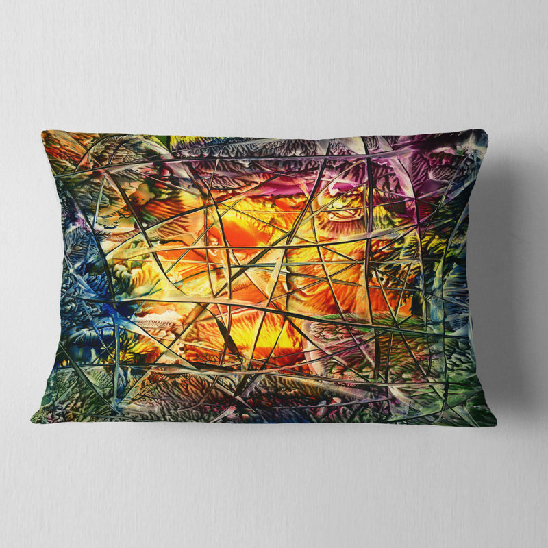 Amber Abstract - Coussin imprimé abstrait