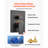 Shower Faucet Set 10" Square Rain Shower Head and Hand Set Matte Black