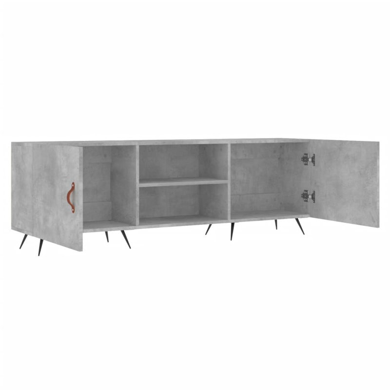 Bartonville Unfinished TV Stand for TVs up to 60", Concrete Grey
