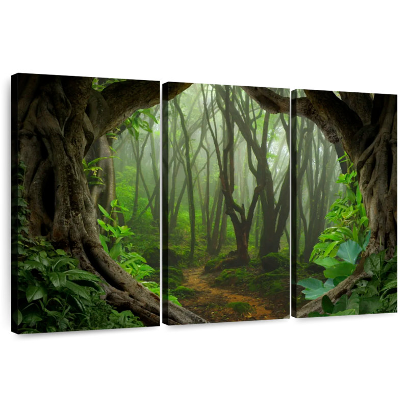 Jungle brumeuse d'Alvord en Asie, H 20 po x l 33 po