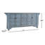 Crafton 4-door Reclaimed Pine Wood Blue Sideboard Buffet 