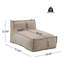 Fauteuil à billes Ramona, beige, ensemble de 2