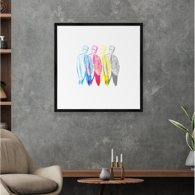 Four Suits Print, Black