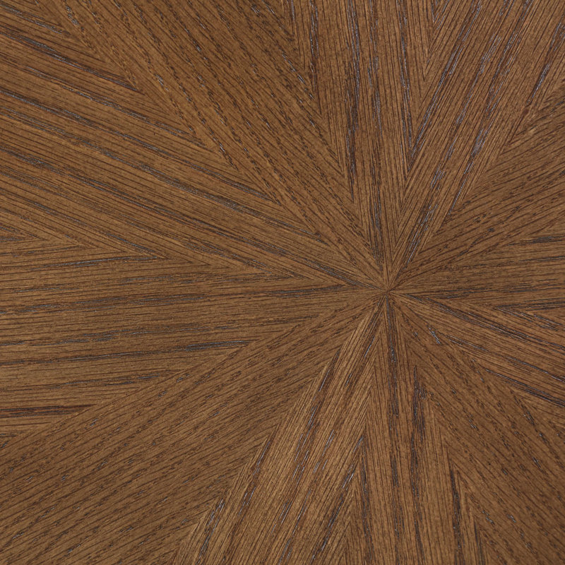 Dahlia Oak Veneer End Table, Brown