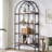 Nitya 5-tier Bookshelf, Tall Arched Bookcase For Office, Bedroom, Living Room, Easy Assembly
