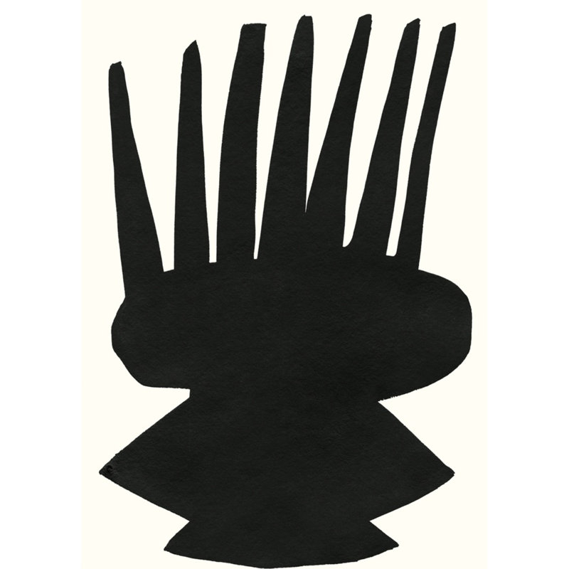 «Spring 2021 Abstract Shape 2», ensemble encadré sur papier par Kate Roebuck, H 22 po x l 17 po