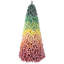 Arbre de Noël, pin artificiel coloré et corsé avec finition enneigée, conception à charnières et support robuste pour la décoration des Fêtes-118769738