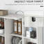 Armoire de rangement Kitchen Pantry, armoire à 14 niveaux avec 2 portes, tablettes réglables, blanc