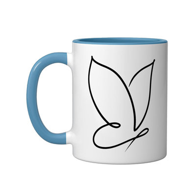 Handmade Ceramic Porcelain Coffee Mug Teacup and Saucer