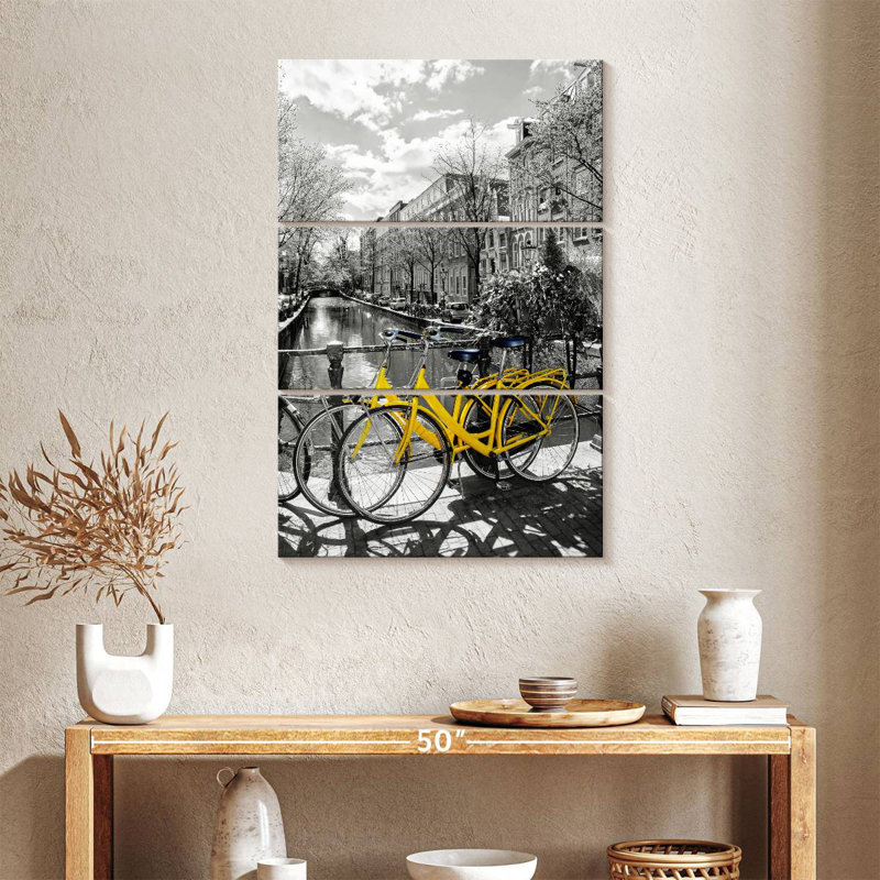 Mehar Yellow Bikes Pop, H 38 po x l 24 po