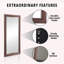 Starkweather Tall Oversized Full Length XL Mirror Large Standing Silver Floor Mirror-1682616694