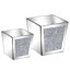 Shute Modern Glass Planter Box Flower Vase Crystal Room Garden Decor-1906527804