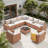 Outdoor 10 - Piece Conversation Sets With Cushions