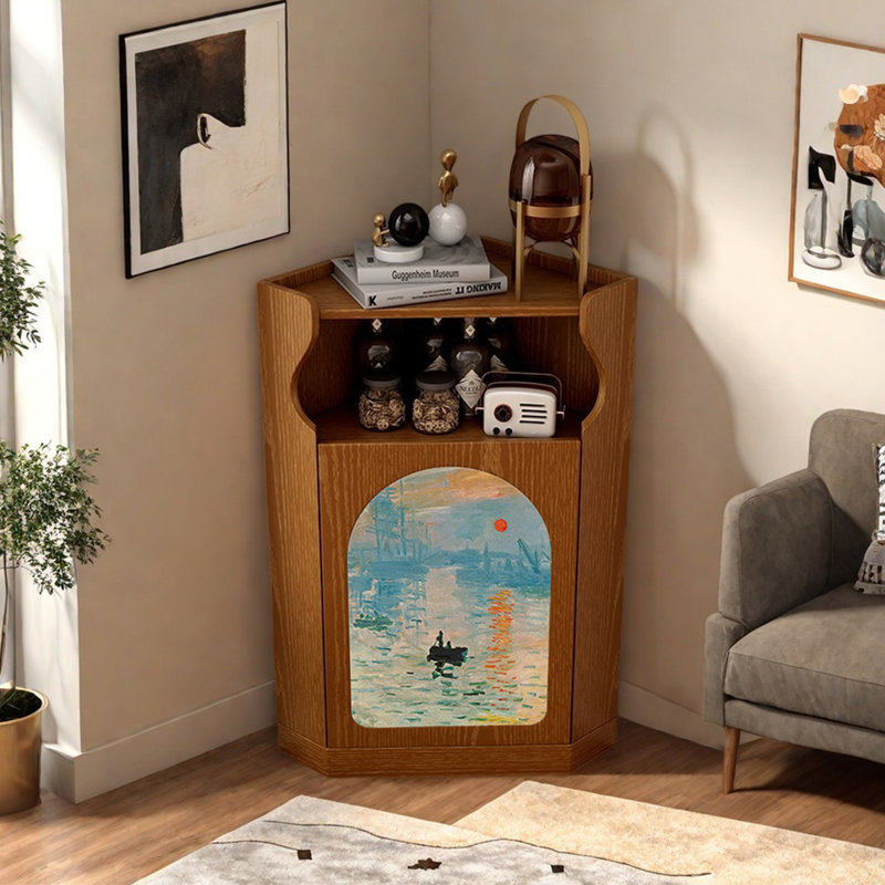 Armoire de coin Art, Brun