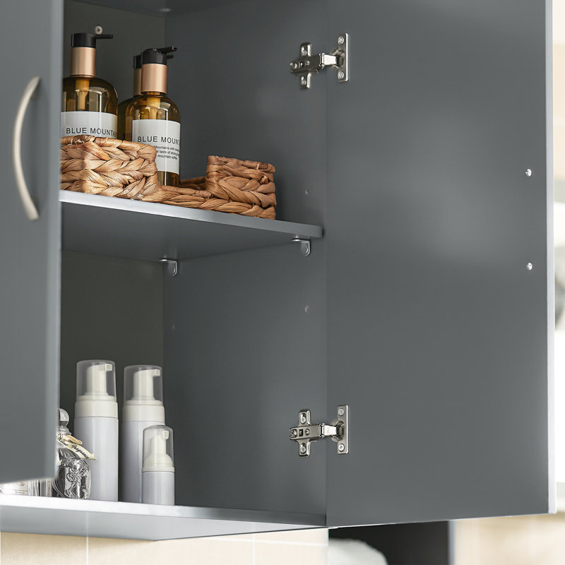Caelan Mounting / Installation Required Bathroom Cabinet, Grey
