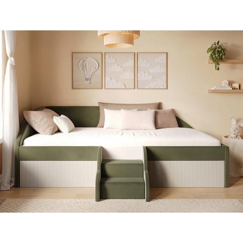 Upholstered Daybed, Green