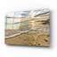 «Emerald Green Shell Covered Beach Sunset» par Ezra Tanner, art mural en verre acrylique-484641748