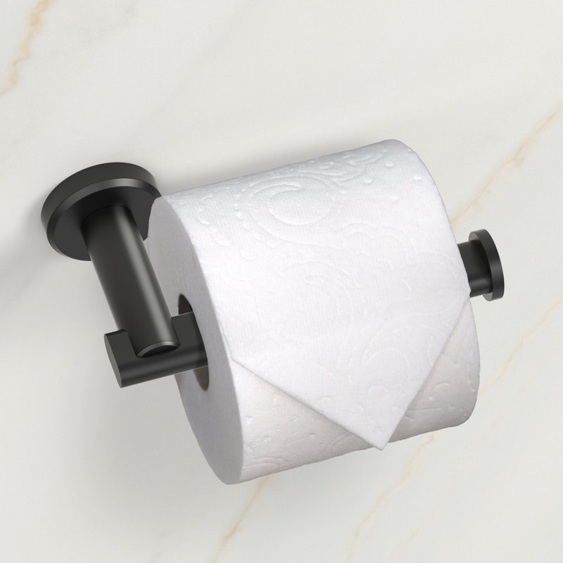 Porte-papier hygiénique Locke Euro, Noir mat