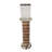 Wood and Metal Pillar Candle Holder with Stacked Ring Design-1359839622