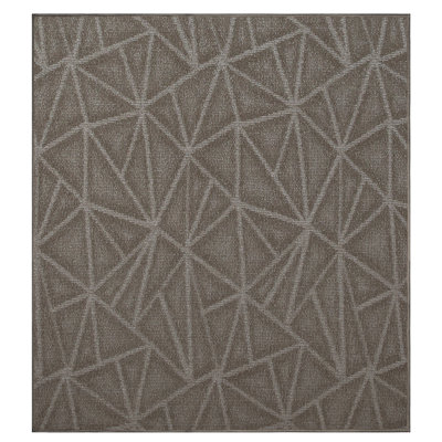 Tapis gris en nylon tissé à la machine Bowersock