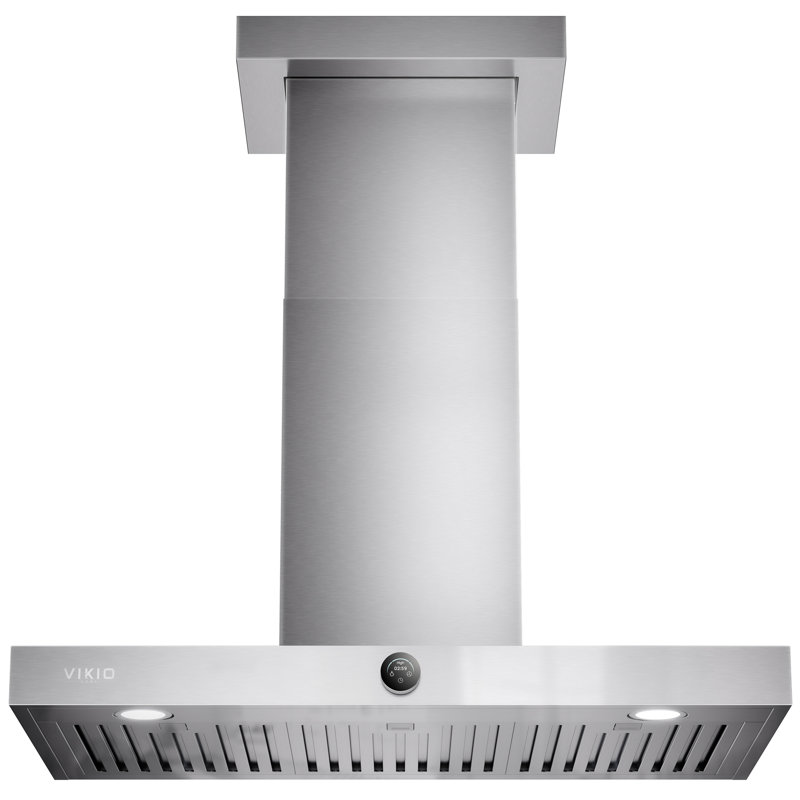 Hotte murale convertible 36 pouces 600 CFM en acier inoxydable avec ventilateur à 3 vitesses, bouton de commande tout-en-un, arrêt différé de 30 minutes