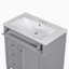 Meuble-lavabo simple avec plateau en résine 30,22 po Cleatus-105345730