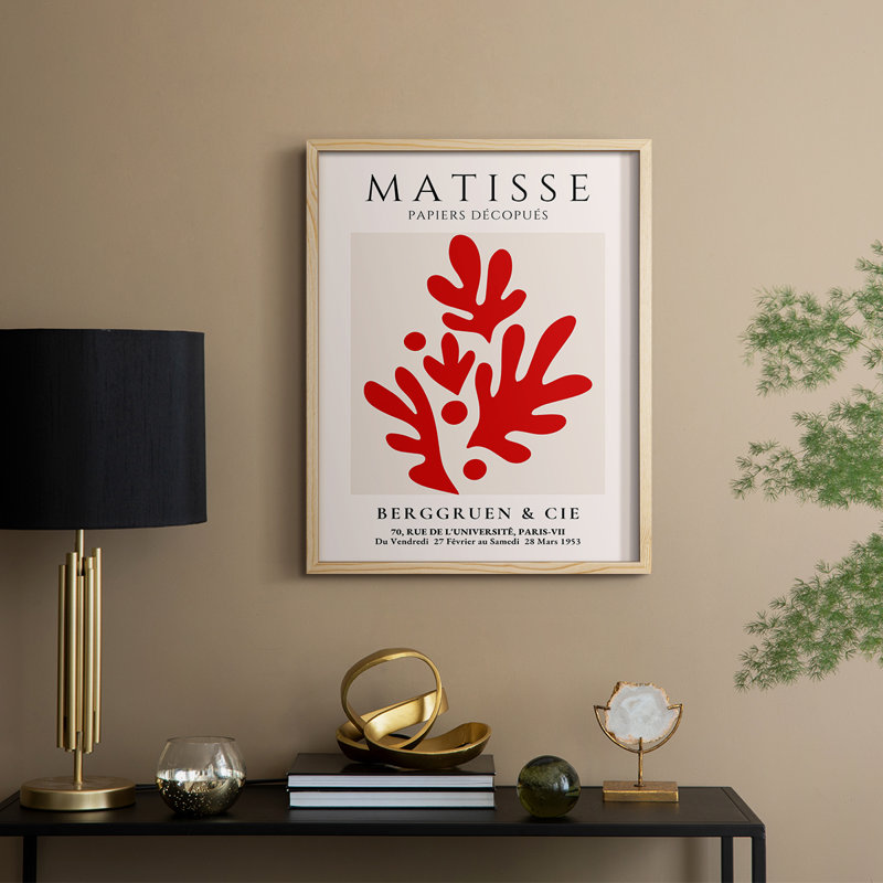 Matisse CLXIX, reproduction d'art encadrée - bois massif, H 30 po x l 24 po