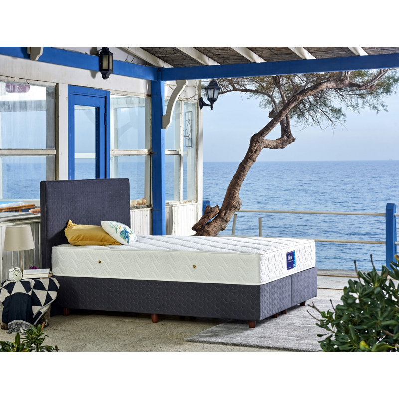Orthopedic Firm Mattress, Double-Sided, 79 x 47 x 10.3 inches | Special Niron Multi Spring System, Natural Knitted Fabric Cover | Perfect for Comfort and Support, Solid White, Assembled Design for Ultimate Sleep Quality