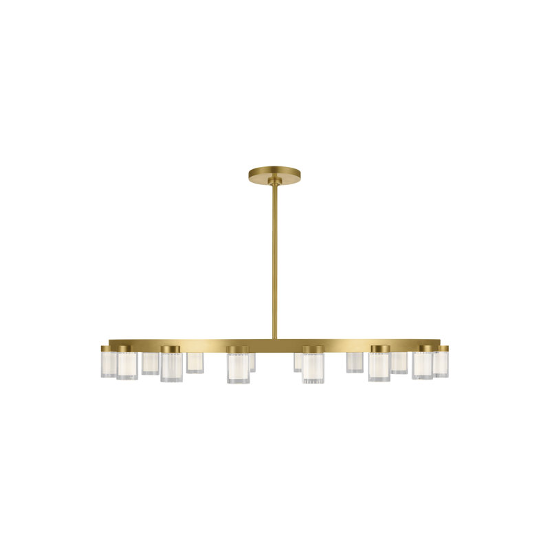 Esfera 16 - Light LED Chandelier, Natural Brass