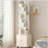 360 Degree Rotating Display 5 Tier Corner Bookshelf, Floor Standing Bookcase Storage Rack, Wood Narrow Book Shelf Organizer-1723780011