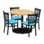 Ensemble de table ronde 36 "avec chaises-106542818-106542823