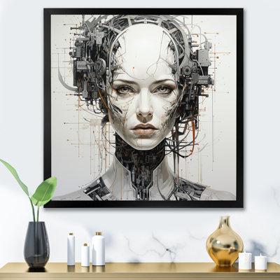 Robotic Minimalisme Portrait I - Robots, reproduction d'art mural
