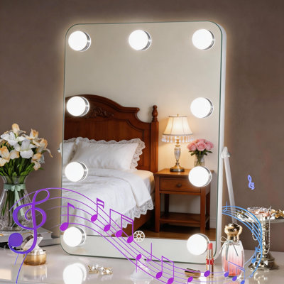 Miroir de maquillage lumineux