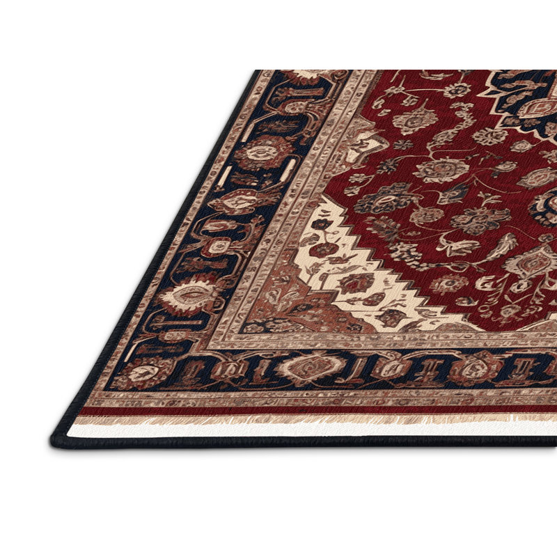Tapis turc noir lavable à la machine, Tapis de couloir 2 pi x 5 pi