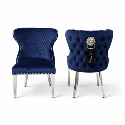 Velvet Upholstered Side Chair